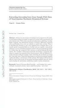 Extracting Governing Laws from Sample Path Data of Non-Gaussian
  Stochastic Dynamical Systems
