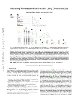 Improving Visualization Interpretation Using Counterfactuals