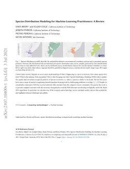 Species Distribution Modeling for Machine Learning Practitioners: A
  Review