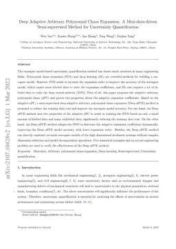 Deep Adaptive Arbitrary Polynomial Chaos Expansion: A Mini-data-driven
  Semi-supervised Method for Uncertainty Quantification