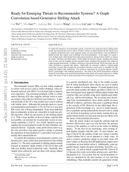 Ready for Emerging Threats to Recommender Systems? A Graph
  Convolution-based Generative Shilling Attack