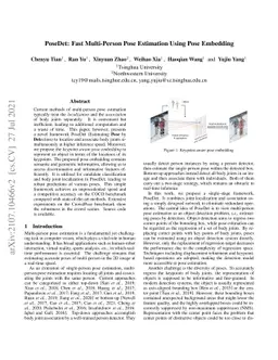 PoseDet: Fast Multi-Person Pose Estimation Using Pose Embedding