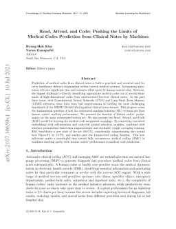 Read, Attend, and Code: Pushing the Limits of Medical Codes Prediction
  from Clinical Notes by Machines