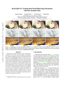 Real-ESRGAN: Training Real-World Blind Super-Resolution with Pure
  Synthetic Data