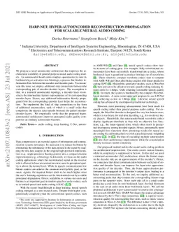 HARP-Net: Hyper-Autoencoded Reconstruction Propagation for Scalable
  Neural Audio Coding