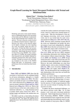 Graph-Based Learning for Stock Movement Prediction with Textual and
  Relational Data