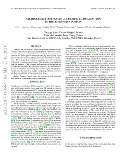 SALADnet: Self-Attentive multisource Localization in the Ambisonics
  Domain