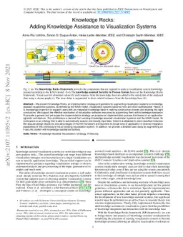 Knowledge Rocks:Adding Knowledge Assistance to Visualization Systems