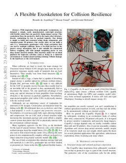 A Flexible Exoskeleton for Collision Resilience