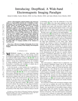 Introducing: DeepHead, Wide-band Electromagnetic Imaging Paradigm