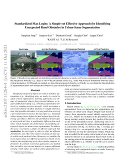 Standardized Max Logits: A Simple yet Effective Approach for Identifying
  Unexpected Road Obstacles in Urban-Scene Segmentation