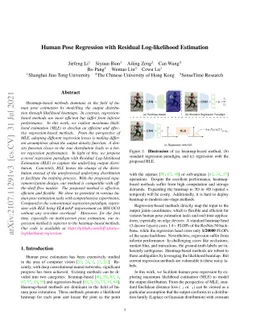 Human Pose Regression with Residual Log-likelihood Estimation