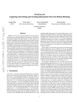 WebGraph: Capturing Advertising and Tracking Information Flows for
  Robust Blocking