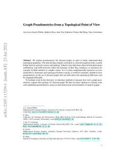 Graph Pseudometrics from a Topological Point of View