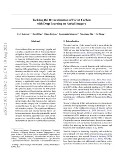 Tackling the Overestimation of Forest Carbon with Deep Learning and
  Aerial Imagery