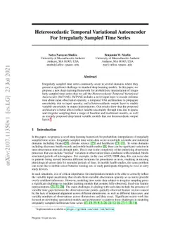 Heteroscedastic Temporal Variational Autoencoder For Irregularly Sampled
  Time Series