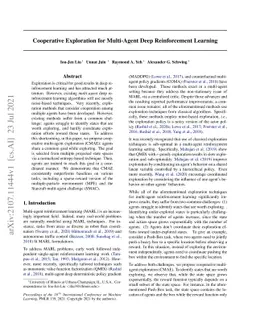 Cooperative Exploration for Multi-Agent Deep Reinforcement Learning