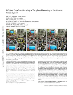 Efficient Dataflow Modeling of Peripheral Encoding in the Human Visual
  System