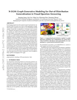 X-GGM: Graph Generative Modeling for Out-of-Distribution Generalization
  in Visual Question Answering