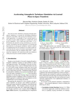 Accelerating Atmospheric Turbulence Simulation via Learned
  Phase-to-Space Transform