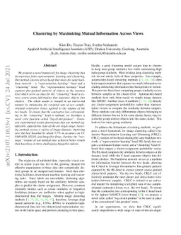 Clustering by Maximizing Mutual Information Across Views