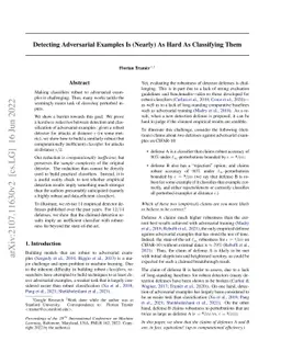 Detecting Adversarial Examples Is (Nearly) As Hard As Classifying Them