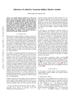 Inference of collective Gaussian hidden Markov models