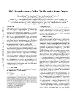 ROD: Reception-aware Online Distillation for Sparse Graphs