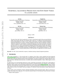 Temporal Alignment Prediction for Few-Shot Video Classification