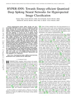 HYPER-SNN: Towards Energy-efficient Quantized Deep Spiking Neural
  Networks for Hyperspectral Image Classification