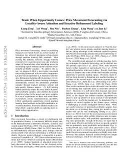 Trade When Opportunity Comes: Price Movement Forecasting via
  Locality-Aware Attention and Iterative Refinement Labeling
