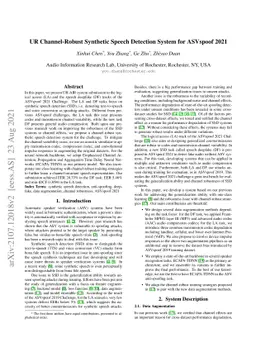 UR Channel-Robust Synthetic Speech Detection System for ASVspoof 2021