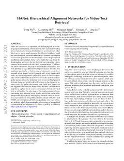 HANet: Hierarchical Alignment Networks for Video-Text Retrieval