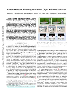 Robotic Occlusion Reasoning for Efficient Object Existence Prediction
