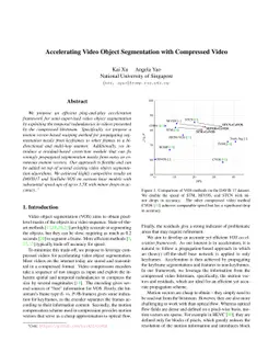 Accelerating Video Object Segmentation with Compressed Video