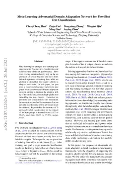 Meta-Learning Adversarial Domain Adaptation Network for Few-Shot Text
  Classification