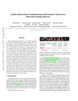 Adaptive Hierarchical Graph Reasoning with Semantic Coherence for
  Video-and-Language Inference