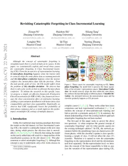 Revisiting Catastrophic Forgetting in Class Incremental Learning