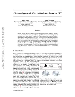 Circular-Symmetric Correlation Layer based on FFT