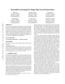 Ensemble Learning For Mega Man Level Generation