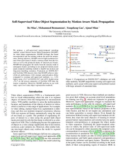 Self-Supervised Video Object Segmentation by Motion-Aware Mask
  Propagation
