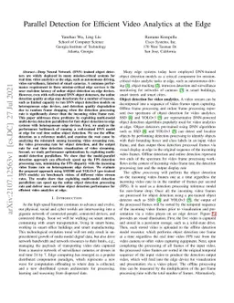 Parallel Detection for Efficient Video Analytics at the Edge