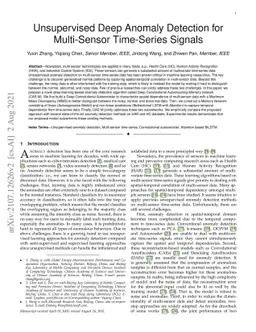 Unsupervised Deep Anomaly Detection for Multi-Sensor Time-Series Signals
