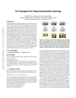 Co-Transport for Class-Incremental Learning