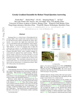 Greedy Gradient Ensemble for Robust Visual Question Answering