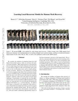 Learning Local Recurrent Models for Human Mesh Recovery