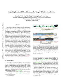 Enriching Local and Global Contexts for Temporal Action Localization