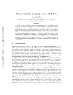 On Improving the Backjump Level in PB Solvers