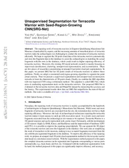Unsupervised Segmentation for Terracotta Warrior with
  Seed-Region-Growing CNN (SRG-Net)