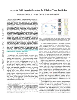 Accurate Grid Keypoint Learning for Efficient Video Prediction